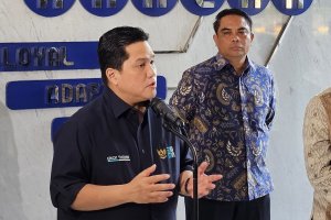 Menteri BUMN Erick Thohir, Senin (5/5)