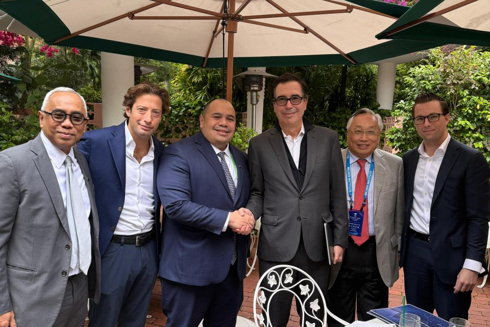 Pandu Sjahrir menghadiri Milken Institute Global Conference yang berlangsung di Los Angeles, AS, Senin (5/5)