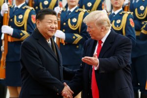 Presiden Amerika Serikat Donald Trump dan Presiden Cina Xi Jinping