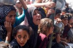 Warga Gaza Palestina terancam kelaparan akut akibat blokade Israel.