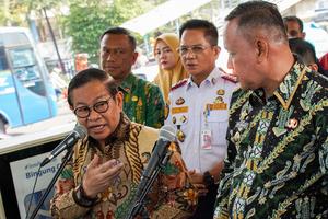 Peluncuran jalur Transjabodetabek Bekasi Cawang