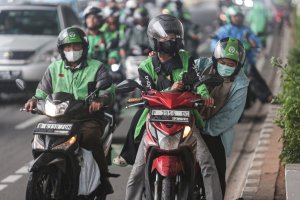 Ilustrasi Ojek Online Gojek (Katadata/Fauza)