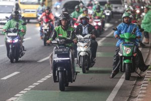 Ilustrasi Ojek Online Gojek (Katadata/Fauza)