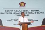 Kemendagri beri dana bantuan ke Partai Gerindra Rp20,071 miliar