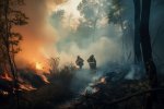 Ilustrasi kebakaran hutan