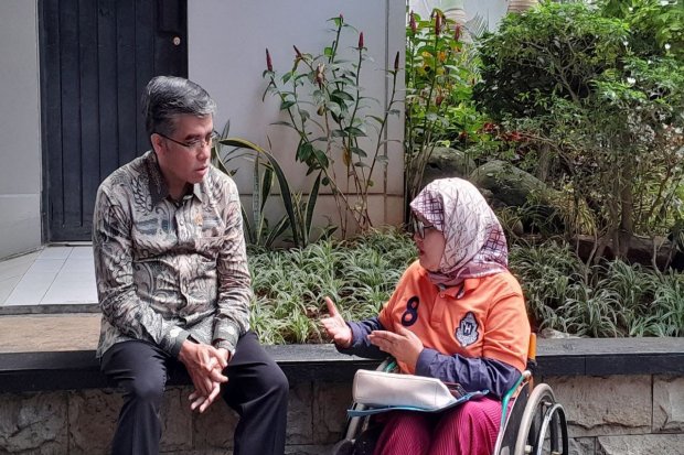 Menaker dan Warga Difabel