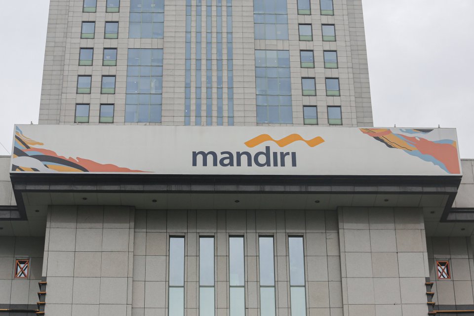 Kantor Pusat Bank Mandiri di Jalan Gatot Subroto, Jakarta Selatan.