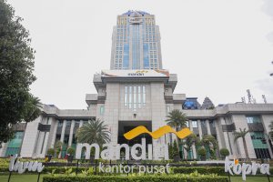 Kantor Pusat Bank Mandiri (Foto: Katadata/Fauza Syahputra)