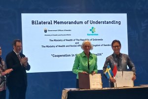Rumah Sakit Kanker (RSK) Dharmais Jakarta menyambut baik seremoni penandatanganan nota kesepahaman memorandum of understanding (MoU) antara Pemerintah