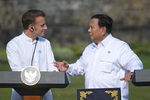 Presiden Prabowo dan Presiden Macron kunjungi Borobudur