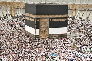 Suasana Masjidil Haram jelang puncak musim haji
