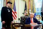 Presiden Amerika Serikat Donald Trump bersama Elon Musk di Gedung Putih