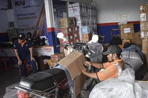 Jumlah angkutan barang kereta api meningkat