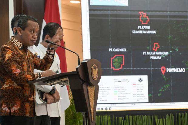 jokowi, bahlil, tambang raja ampat