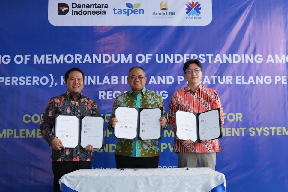 Menuju Net Zero Emission BUMN, TASPEN Sahkan MoU Implementasi Teknologi Surya