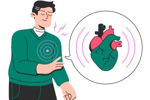 Ilustrasi serangan jantung