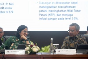 Konferensi Pers APBN KiTa (Foto: Katadata/Fauza Syahputra)