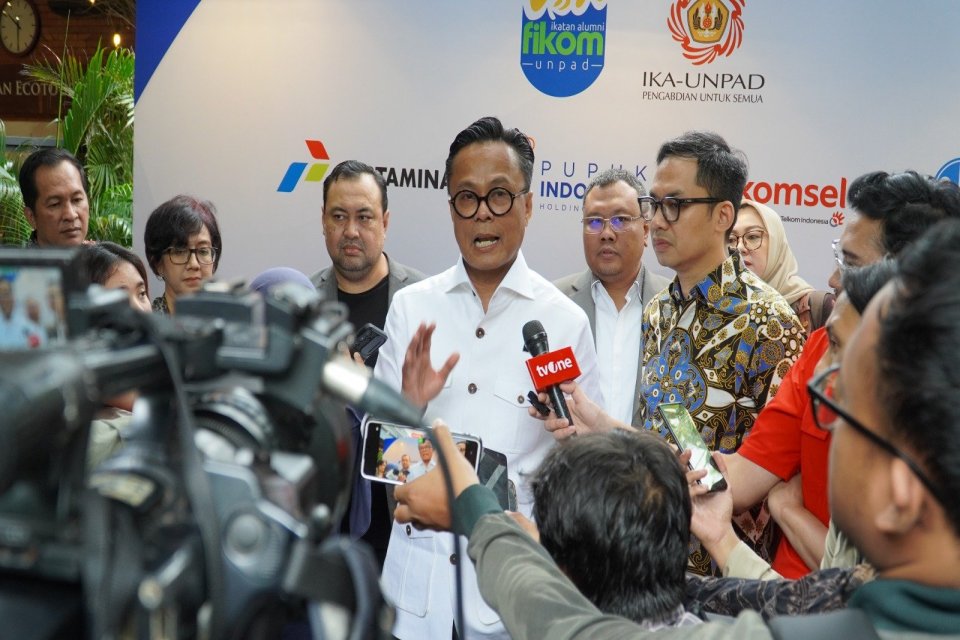 Chief Operating Officer BPI Danantara Dony Oskaria di acara Ikatan Alumni Fakultas Komunikasi atau IKA Fikom Universitas Padjadjaran pada Rabu (18/6)