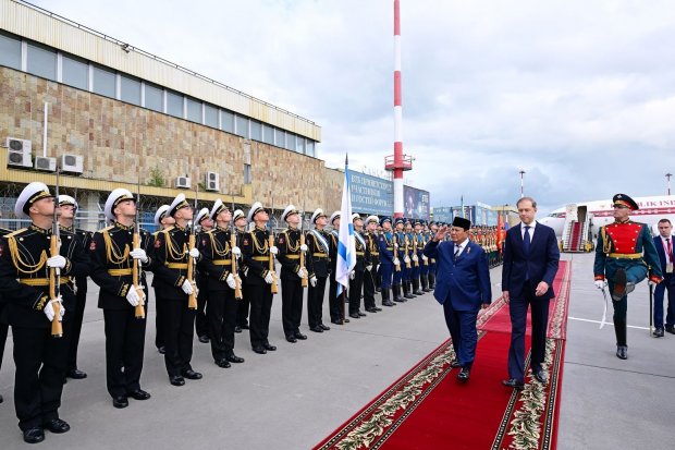 Prabowo tiba di Rusia