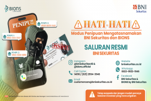 Waspada penipuan mengatasnamakan BNI Sekuritas