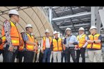 Delegasi pemerintah dipimpin Deputi Bidang Koordinasi Energi dan Sumber Daya Mineral Kementerian Koordinator Perekonomian Elen Setiadi (kanan) bersam