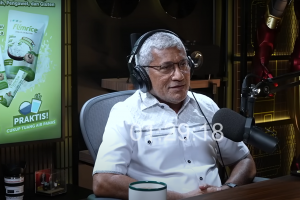 Kepala BNN Marthinus Hukom dalam podcast ‘Close The Door’ Deddy Corbuzier yang ditayangkan pada 25 Juni.