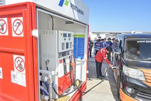 SPBU Modular Pertamina di Sirkuit Mandalika