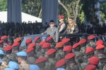 Upacara HUT ke-79 Bhayangkara di Monas (Foto: Katadata/Fauza Syahputra)
