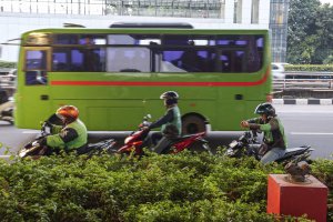 Kemenhub Berencana naikkan tarif ojek online hingga 15% (Foto: Katadata/Fauza Syahputra)