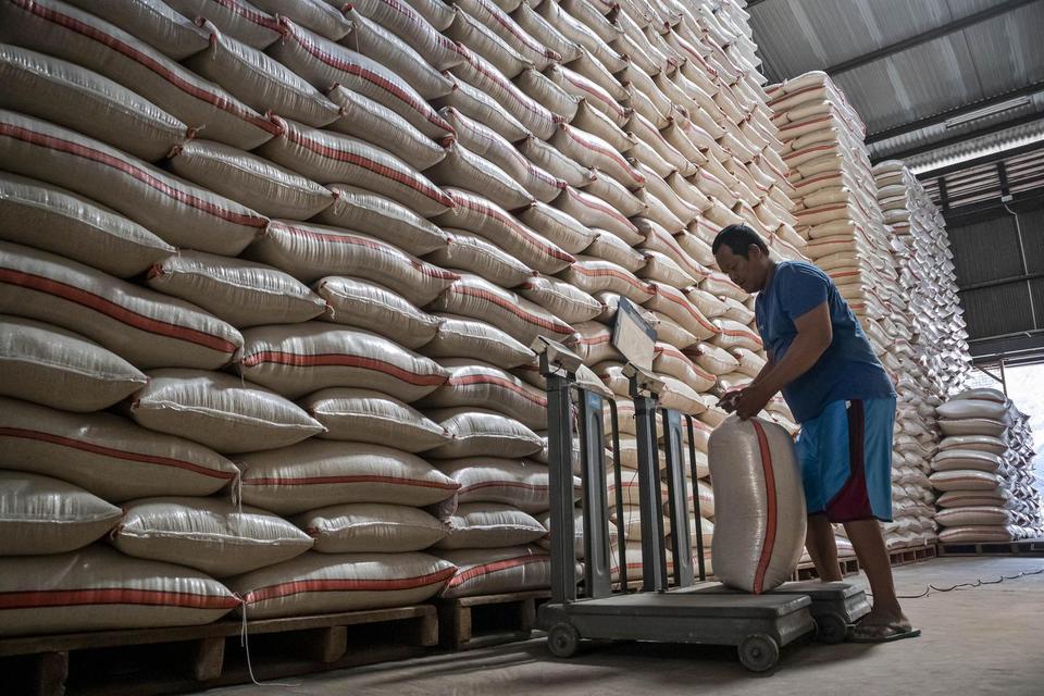 harga beras, stok beras,