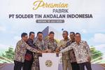 Peresmian pabrik hilirisasi timah di Batam