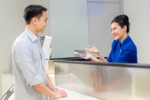 Layanan perbankan BRI kepada nasabah.