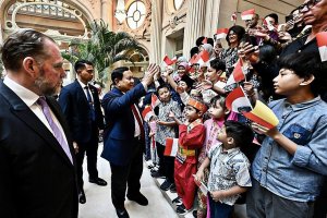 Presiden Prabowo Subianto tiba di Brussel Belgia pada Sabtu (12/7) sore waktu setempat. 