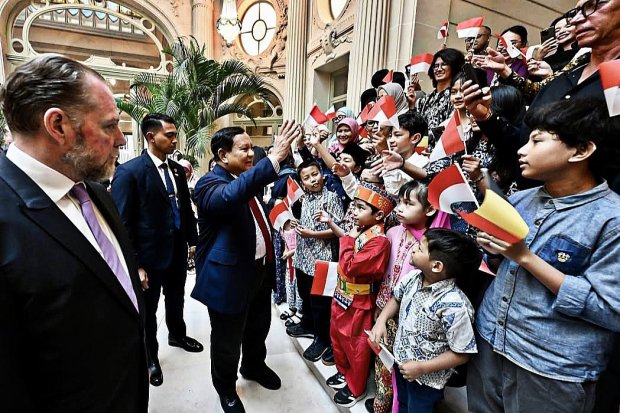 Presiden Prabowo Subianto tiba di Brussel Belgia pada Sabtu (12/7) sore waktu setempat. 