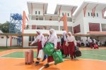 Hari pertama siswa mengikuti MPLS di Sekolah Rakyat Menengah Pertama 6 Jakarta (Foto: Katadata/Fauza Syahputra)