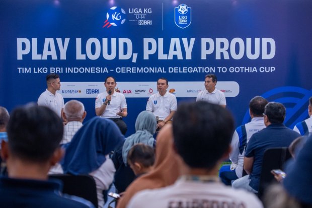 Pelepasan Tim LKG BRI Indonesia ke ajang Gothia Cup 2025