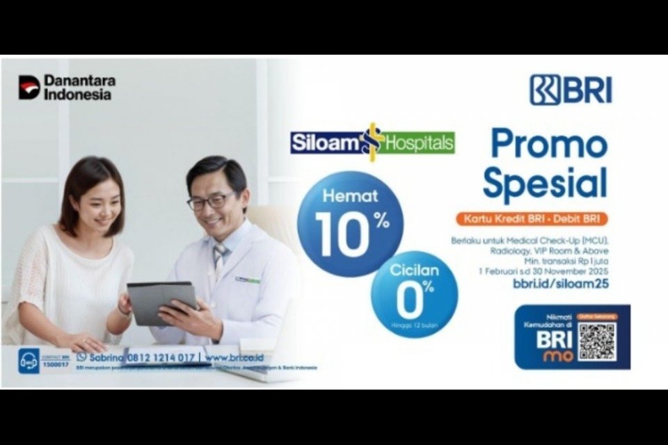 Promo Layanan Kesehatan di Siloam Hospitals dengan Kartu BRI.