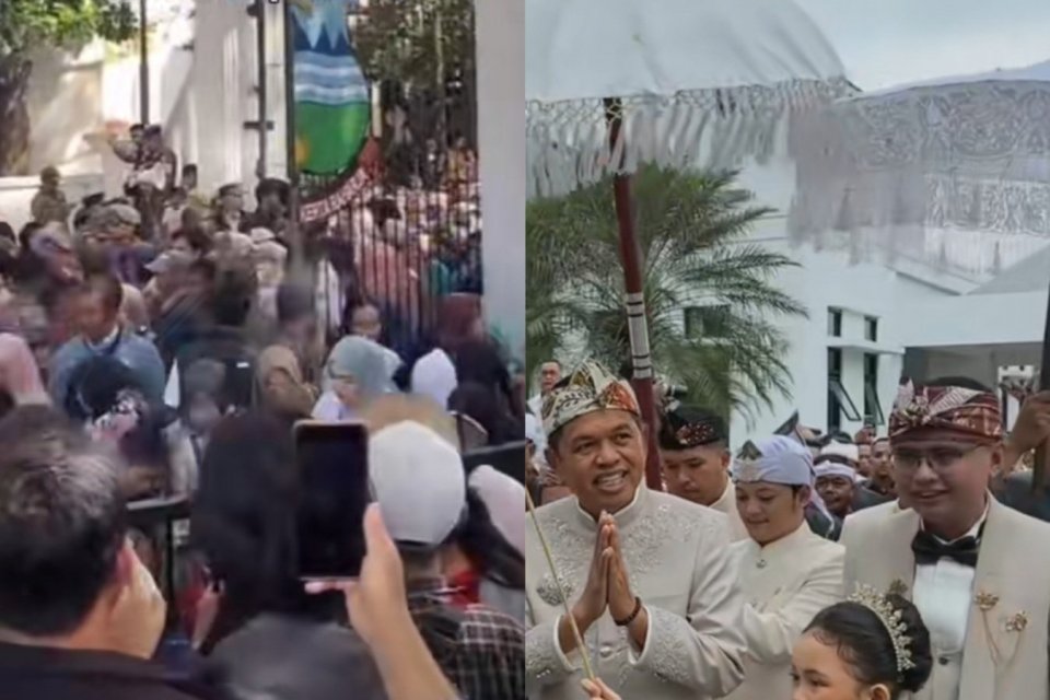 Pesta pernikahan anak Dedi Mulyadi berakhir ricuh, dedy mulyadi, pesta pernikahan anak dedi mulyadi ricuh,