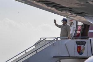 Presiden Prabowo kembali ke Jakarta