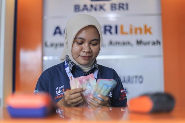 Volume transaksi AgenBRILink periode Januari-Juni 2025