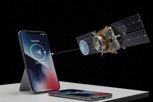 Ilustrasi direct to cell Starlink