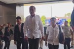 Presiden ke-7 Joko Widodo saat menjalani pemeriksaan di Mapolresta Surakarta, Jawa Tengah, Rabu (23/7).