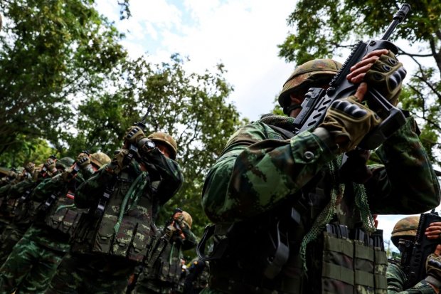 Pasukan Thailand disiagakan di perbatasan dengan Kamboja
