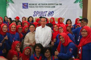 Jokowi hadiri reuni Fakultas Kehutanan UGM