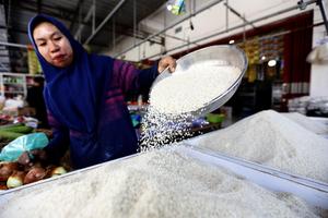 Beras menjadi komoditas pembentuk garis kemiskinan