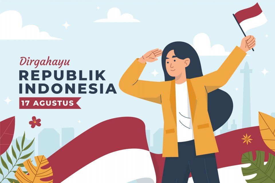 Caption HUT ke-80 RI