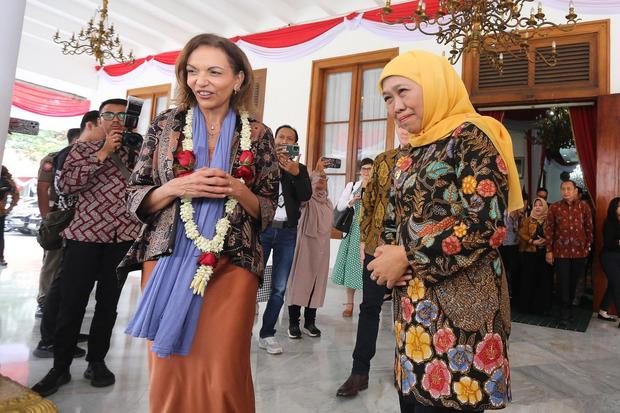 Pertemuan Gubernur Jatim dengan Menteri Anne Aly