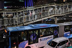 Kenaikan jumlah penumpang bus Transjakarta