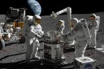 Ilustrasi NASA bangun reaktor nuklir di Bulan