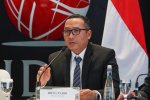 Konferensi Pers dalam rangka 48 tahun diaktifkannya kembali Pasar Modal Indonesia (Foto: Katadata/Fauza Syahputra)